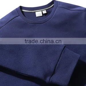 Wholesale Mens Crewneck French Terry Latest Design Hoodie Sweatshirt thumbnail-4