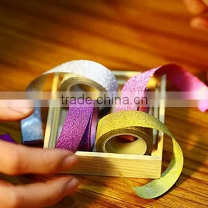 Multicolor Paper Tape Customizable Glitter Paper Tape Different Size Decorative Tape thumbnail-3