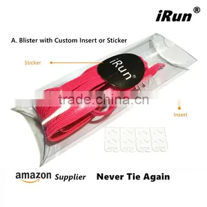 Red No Tie Elastic Laces For Children - Flat Elastic No Tie Shoelaces With Adjust Tension - Amazon/eBay Supplier thumbnail-6