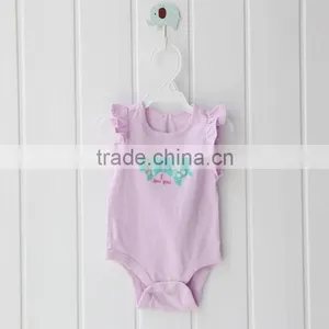 Purple Cartoon Baby Girl Rompers thumbnail-1