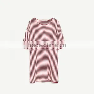 Wholesale T-shirts Cotton Women Short Sleeve T-Shirts Mid-long Style thumbnail-5
