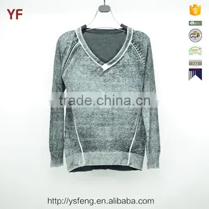 100% Cotton Fashion Knit Patterns Knitwear Woolen Sweater Designs For Ladies thumbnail-1