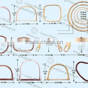 Handle for Bag, Bamboo Handle thumbnail-1
