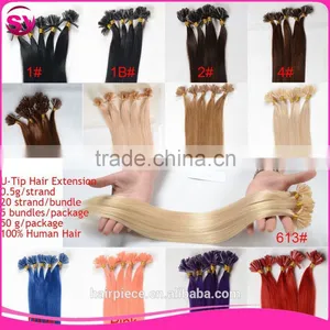 Factory Frice Nail Hair Extension Tangle Free No Shedding Brazilian Human Hair Pre Bonded U Tip Hair thumbnail-6