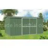 10x10 Galvanised Steel Metal Garden Shed For Tools Storage With Double Swing Door thumbnail-1