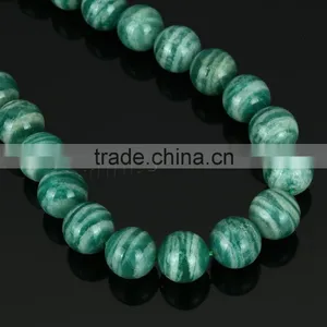 Natural Round Real Amazonite Stone Beads thumbnail-1