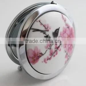 Cosmetic Mirror 2014 for Girl,Modern Design Folding Mirror,Lady's Beauty Pocket Mirror With Two Covers,Double Side Makeup Mirror thumbnail-2