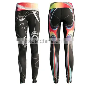 Slim Fit Colorful Fitness Custom Compression Icing Baby Women Leggings Yoga Pants thumbnail-4