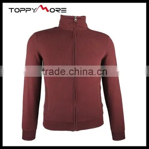 201503005044 Men's Purplish Red 100% Cotton Jacket With Knit Jacket Cuffs thumbnail-1