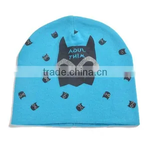 Winter Korea Style 100%cotton Cute Boys&girls Bat Pattern Baby Hat Bonnet thumbnail-3