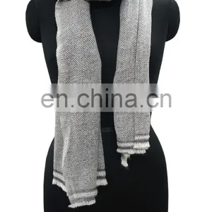Herringbone Pashmina Wool Shawls,Stoles 2017 thumbnail-3