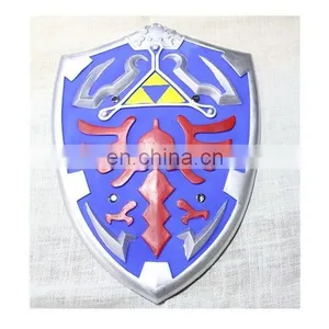 Good Quality Purple PU Shield With Red and Yellow Pattern for Halloween, Carnival, Dress up and Party thumbnail-1