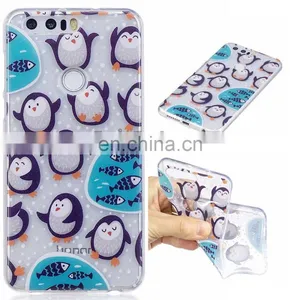 New Fashion Ultra Thin Transparent Soft TPU Back Cover Case for Huawei Honor 8 Case thumbnail-2