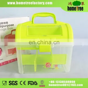 Tidy Convinient Quckily Plastic Multipurpose Storage Box With Dividers And Handle thumbnail-1