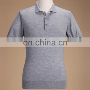 2016 Men Cotton Knitted Shirt thumbnail-1