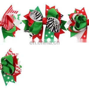 Dovetail Bowknot Hairpin Children Kids Christmas Ornaments Headdress Baby's Hair Accessories Holiday Gift Set thumbnail-2