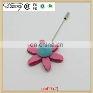 New Design Metal Lapel Pin,pink Flower Lapel Pin for Sweater thumbnail-2