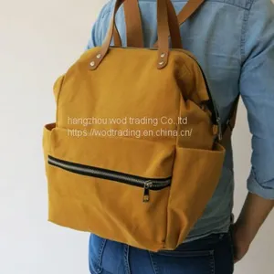 Diaper Backpack With Canvas Fabric thumbnail-1