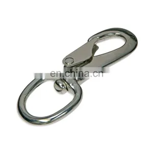 Malleable Swivel Round Eye Clip Bolt Snap Hook for Dog Leash thumbnail-1