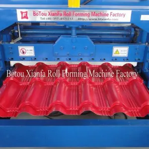 International Standard IBR Glazed Tile Roofing Roll Forming Machine thumbnail-3