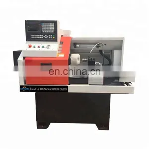 China High Speed Horizontal 2 Axis Mechanical Mini Cnc Lathe for Sale thumbnail-2