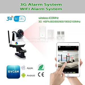 WIFI GSM GPRS 3G Camera Alarm System Support Android IOS App Live Video Home Security Alarm System thumbnail-3