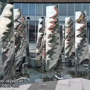 Abstract Stainless Steel Sculpture Custom Indoor And Outdoor Sculpture thumbnail-3