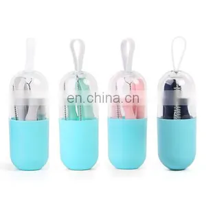Food Grade Silicone Folding Straw With FDA Certification thumbnail-1