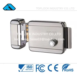 24V Electric Rim Lock With Nickel Plating Seperated Fixed Cylinder thumbnail-2