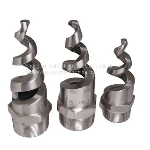 Stainless Steel Marine Tower Cooling Cleaning Fire-protection Full Cone Water Jet Sprinkler Spiral Spray Nozzle thumbnail-2