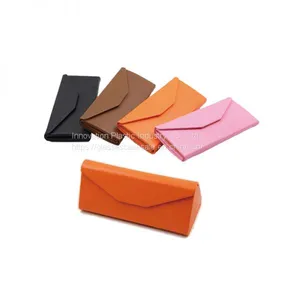 Triangle Folding Glasses Case; Creative and Portable Myopic Eyewear Holder thumbnail-1