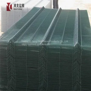 Galvanized and PVC Coated Triangle Bend 3D Curved Welded Fence thumbnail-5