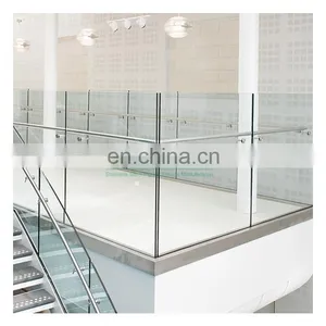 Top Manufacturer Stair Handrail Aluminum Base Shoe Glass Railing With High Quality thumbnail-1