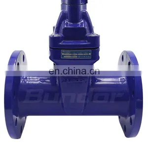 Bundor 6 Inch Ht200 Dn80 Pn16 Gate Valve With Handwheel Water Non Rising Resilient Seat Flanged Gate Valve thumbnail-3