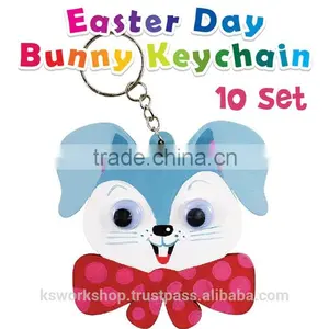 Easter Bunny Keychain Pack of 10 thumbnail-1