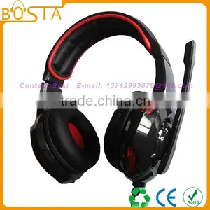 Cheap Model LED Glowing 7.1 Wired Stylish Gaming Headsets With Vibration for pc thumbnail-3