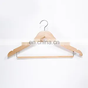 Honeyson Hotel Anti Theft Wooden Clothes Coat Hanger Hot Sale thumbnail-1