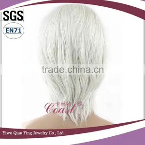 Factory Supply White Short Male Cute Cosplay Wig thumbnail-3