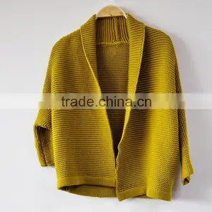 Solid Color Sweater Cardigan Women's Winter Coat Sweater thumbnail-5