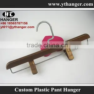 IMY-542 Brown Custom Skirt Hangers Plastic thumbnail-1