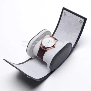 Wholesale Protective Dustproof Leather Watch Storage Box Single Mechanical Leather Watch Bag thumbnail-1