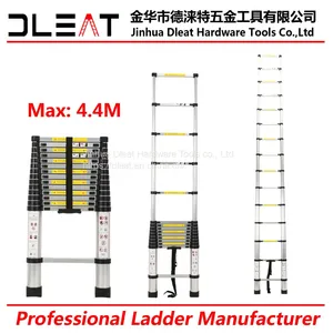 Dleat 4.4m Single Aluminum Telescopic Ladder With EN131 thumbnail-1