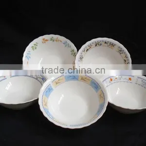Round Porcelain Japanese Rice Bowls, Enamel Bowl, Ceramic Soup Bowl thumbnail-1