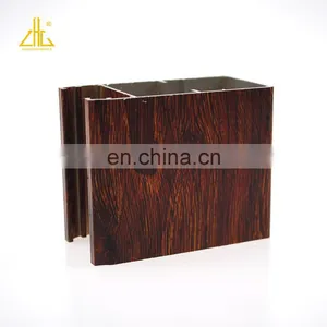 ZLWT001 ZHONGLIAN Wooden Grain Aluminium Profile For Balustrade Aluminium Extrusion thumbnail-1