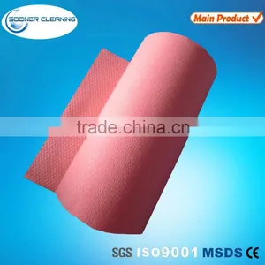 China Factory Supply Honeycomb Embossed Wood Pulp Nonwoven Fabric thumbnail-2
