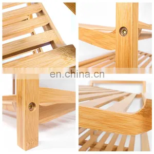 4 Tier Bamboo Shoe Rack Storage Rack Organizer Rack thumbnail-4