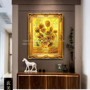 100% Hand-painted Flower Oil Painting Wall Art Abstract Wall Decoration thumbnail-3