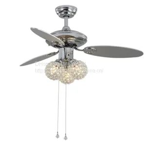 Overseas New 110V Hotel Decorative Ceiling Fan Light American Style Living Room, Bedroom, Crystal Fan Light（Wechat:13510231336） thumbnail-1