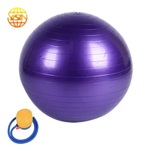 Eco-Friendly Red Yoga Balls Custom Color Gym Exercise Anti Burst PVC Yoga Ball thumbnail-2