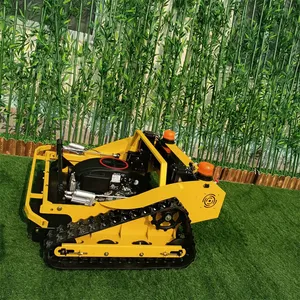 Wireless Crawler Grass Trimmer Made by Vigorun Tech, Vigorun Remote Controlled Rubber Track Lawn Mower Trimmer for Sale thumbnail-3